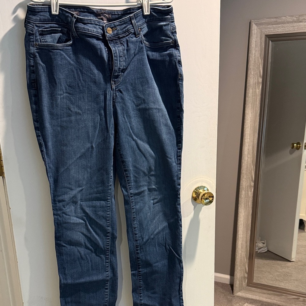 NYDJ Women's Straight Leg Jeans in Deep Blue